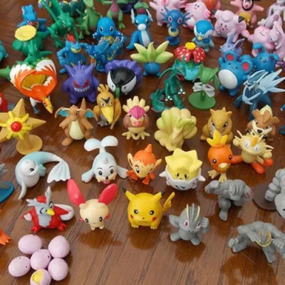 24 cái mô hình đồ chơi Pokemon mini bằng nhựa PVC màu sắc ngẫu nhiên