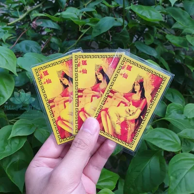 Linh Phù Hồ Ly Đỏ Trợ Tình Duyên (Dùng Bỏ Túi Xách, Ví, Ốp Điện Thoại)