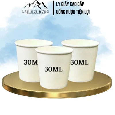 Cốc Giấy Nhỏ 30ml Dùng Một Lần – Ly Uống Rượu Dùng Tiệc Tiện Lợi – Dày Dặn Không Thấm Nước