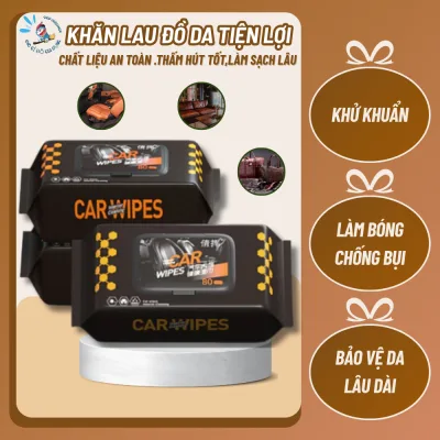 Khăn Ướt Lau Nội Thất Ô Tô Làm Sạch, Làm Bóng & Bảo Vệ, Bảo Dưỡng Nội Thất, Vệ Sinh Đồ Da, Giày,Túi, Áo Da, Khử Nấm Mốc