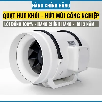 Quạt thông gió đường ống tròn động lực mạnh hút mùi thông gió nhà bếp nhà vệ sinh
