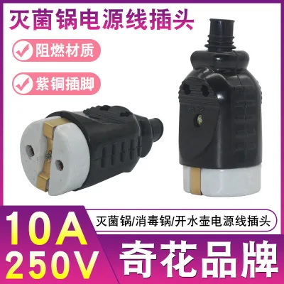 Còn hàng 16A Máy tiệt trùng hơi nước áp suất cao Cắm gốm Dây nguồn cho máy khử trùng nồi hấp cầm tay Nồi áp lực Thiết bị nha khoa y tế