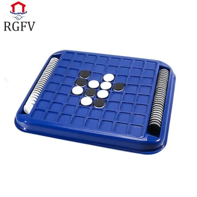 RGFV Kid Overturn Chess, Trò chơi trên bàn tương tác giữa cha mẹ và con cái Flip Black White Chess Board, Trò chơi trên máy tính để bàn Đồ chơi Touch Flip Funny Portable Reversi Strategy Board Game Du lịch
