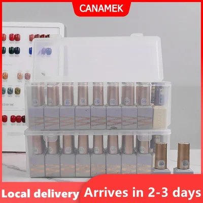 1 2 cái hộp lưu trữ trong suốt hình chữ nhật móng tay nghệ thuật hộp đựng dụng cụ sắp xếp dụng cụ gọt giũa Bút cọ kim cương giả