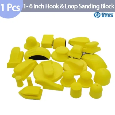 1 Chiếc PU Tay Chà Nhám Khối Lưng Tấm Cho Móc Và Vòng Chà Nhám Đĩa Giá Đỡ Gỗ Nội Thất Phục Hồi Nhà Nghệ Thuật Xe Ô Tô DIY Dụng Cụ