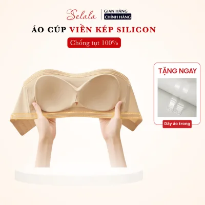 Áo Cúp Viền Kép Silicon Chống Tụt Tàng Hình Siêu Ôm Siêu Nâng AC34