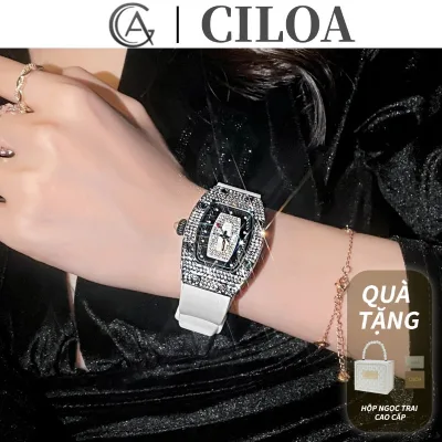 〖CILOA〗 Đồng hồ Gypsophila Đồng hồ nữ thạch anh Đồng hồ nữ Đồng hồ nữ Niche Đồng hồ nữ nhẹ sang trọng 21011