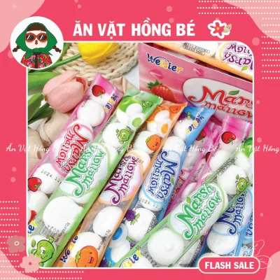 Kẹo Bông Dẻo Marshmallow Bánh Bao Nhân Chảy Vị Trái Cây, Kẹo Marshmallow Có Nhân