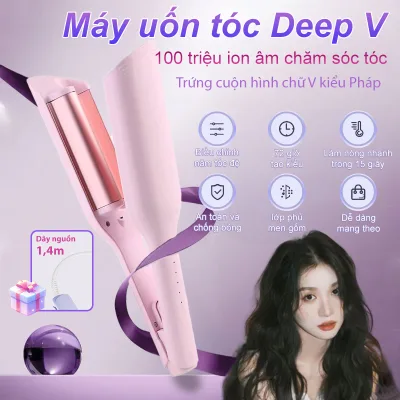 Upupin 32 mm Water Wave Hair Curler, 5 Heating Modes, Ceramic Material, Negative Ion Hair Care Curler 100 Million