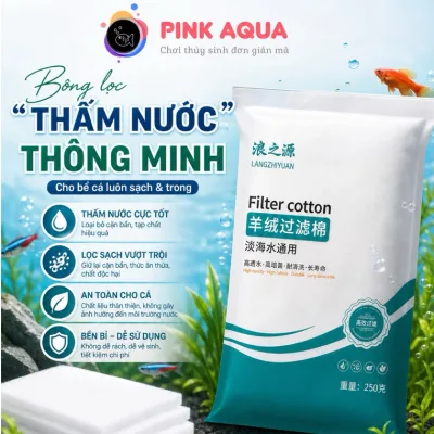 Bông lọc cashmere thế hệ 2 siêu thấm hút nước giữ phân cá cặn bẩn thức ăn dư thừa cực tốt
