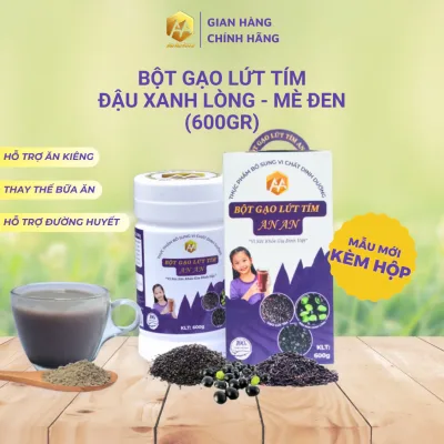 Bột gạo lứt tím đậu đen xanh lòng và mè đen ( TL: 600g ) cải thiện sức khỏe , giàu vitamin và khoáng chất