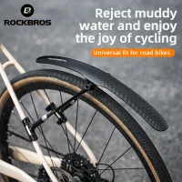 ROCKBROS Road Bike 700C Waterproof Fender Touring Bike Durable Removable Dustproof Mud Guarad Wings Quick Release Easy Installation Bicycle Fender Bike Accessories