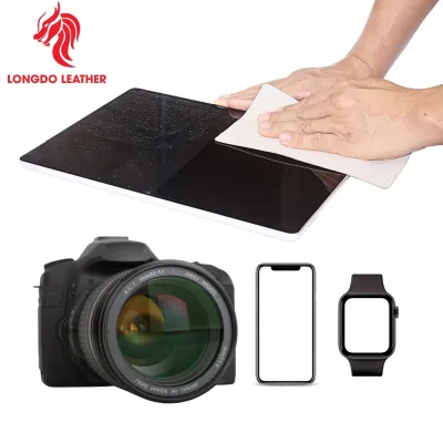 Combo 3 khăn da cừu chuyên vệ sinh lens máy ảnh, mắt kính, màn hình điện thoại
