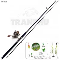 Bộ cần câu máy Shimano 2 khúc đặc máy câu cá LC7000 tải cá 10kg tặng kèm phụ kiện Đồ Câu Việt Bắc