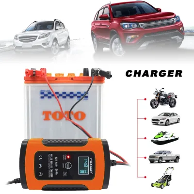 Sạc bình ắc quy 12V 100Ah FOXSUR tự ngắt khi đầy chức năng bảo dưỡng phục hồi ắc quy sac binh ac quy ô tô sạc acquy xe may sac binh acquy 12v sac acquy