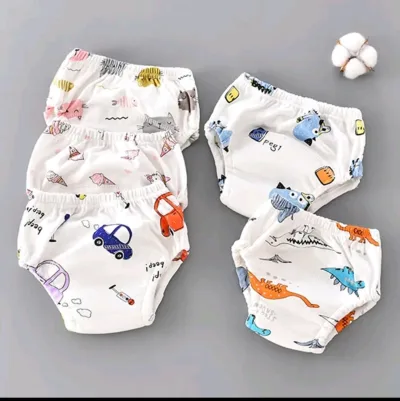 Combo 5 Tã Vải /Quần Bỏ Bỉm Hoạ Tiết Cho Bé Trai Bé Gái 3-22kg...
