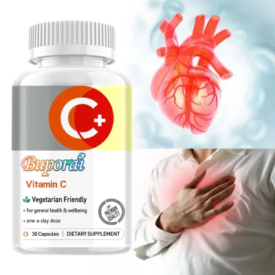 Viên nang Vitamin C Buporai, vitamin C có độ tinh khiết cao, làm sáng da, tăng cường khả năng miễn dịch, thúc đẩy hấp thụ, sản xuất tại Hoa Kỳ