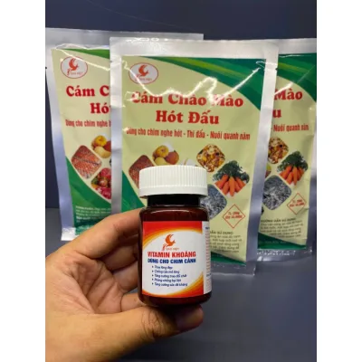 Khoáng và vitamin cho chim cảnh thương hiệu Sao Việt lọ 50g khoáng cho chim thay lông chính hãng