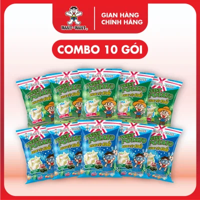 Twist Potato Snack Combo Want Want 30g Pack 2 Delicious Crispy Flavors, Convenient Snacks