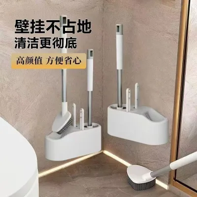 Bộ Bàn Chải Vệ Sinh Bốn Trong Một Nhà Vệ Sinh Nhà Vệ Sinh Squat Vệ Sinh Nạo vét Nhà Vệ Sinh Tay Cầm Dài Treo Tường Không Góc Chết Bàn Chải Vệ Sinh 041