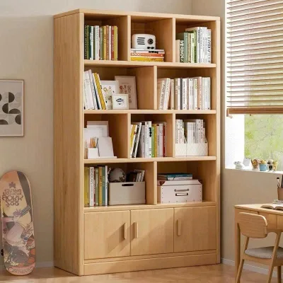Kệ sách gỗ, tủ sách gỗ để đồ đa năng trưng bày trang trí chất liệu gỗ MDF cao cấp có ngăn nhiều ngăn A38