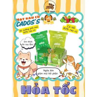 thức ăn hạt rau củ ăn kèm thức ăn hạt và pate CADO'S dành cho chó mèo