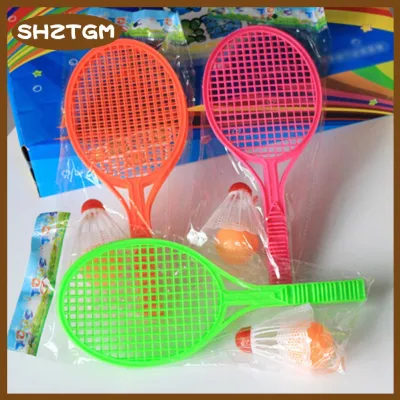 SHZTGM Trẻ em ngoài trời cầu lông tennis đặt vợt cha-con thể thao Đồ chơi giáo dục