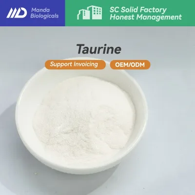Cung cấp thực phẩm Taurine 99% Chất tăng cường dinh dưỡng hòa tan trong nước Bột Taurine Uống chức năng Viên sủi Thành phần thực phẩm 100g / 500g / 1000g