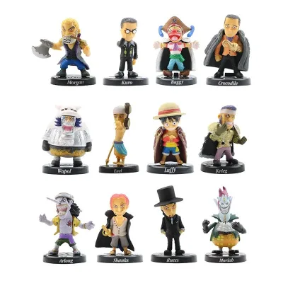 Bộ 12 Mô Hình Nhân Vật One Piece Đảo Hải Tặc, Mô Hình Cao 8cm, Decor Trang Trí, Bộ Sưu Tập Nhân Vật Anime Yêu Thích
