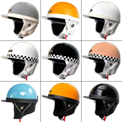 Mũ bảo hiểm nửa đầu Napoli Bosozoku Japan Style nửa đầu vintage - Nón bảo hiểm moto Vintage 1/2 đầu