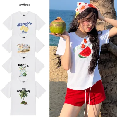 Áo BabyTee Gimme Form Nữ - ĐI BIỂN - Premium Cotton 250gsm 2 Chiều - Áo Thun Đi Biển - GMB87