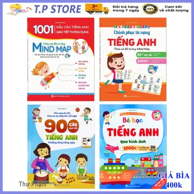 Combo 4 PCs English baby books-mom and child guide learn english every day-children early education