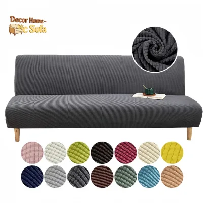 Bọc sofa bed Bọc ghế sofa giường vải nhung gân dày dặn co giãn 4 chiều - Decor Home