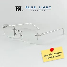 Kính Viễn Thị Lão Đọc Sách Lắp Sẵn Độ Gọng Khoan Không Viền Cho Người Trung Niên Già Lớn Tuổi Ông Bà Cha Mẹ Bạc Đen