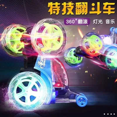 Xe Điều Khiển Từ Xa Địa Hình Nhào Lộn Cho Bé Có Đèn Led, xoay 360 độ Không Dây - Đồ Chơi Khuyến Mãi Giá Tốt