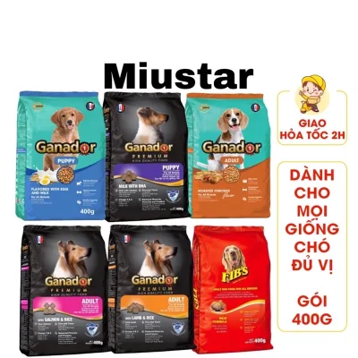 Thức Ăn Hạt Cho Chó Hạt Ganador 400g Nhiều Vị