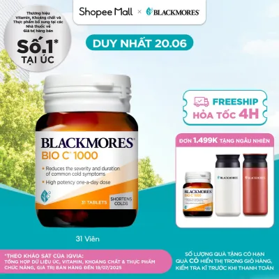 Viên Uống Bổ Sung Vitamin C Blackmores Bio C 1000mg Lọ 31 Viên