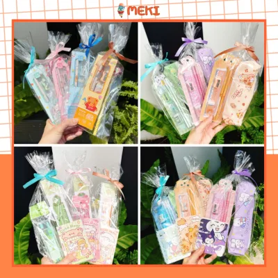 Set Dụng Cụ Học Tập Quà Tặng Học Sinh Giá Rẻ - Sổ Tay, Bút Chì, Thước Kẻ, Bao Bì Gói Quà Đẹp Dịp Tổng Kết Năm Học, 1/6