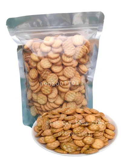 Delicious Salty Coin Biscuits 500g - Snacks