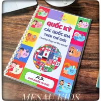 Học Liệu Quốc Kỳ Các Quốc Gia - Đồ Chơi Giáo Dục Phát Triển Trí Tuệ Cho Bé MESAUKIDS