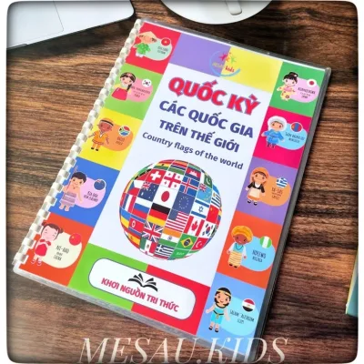 Học Liệu Quốc Kỳ Các Quốc Gia - Đồ Chơi Giáo Dục Phát Triển Trí Tuệ Cho Bé MESAUKIDS