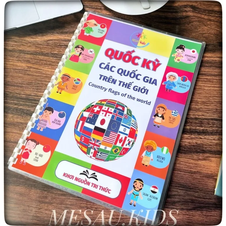 Học Liệu Quốc Kỳ Các Quốc Gia - Đồ Chơi Giáo Dục Phát Triển Trí Tuệ Cho Bé MESAUKIDS