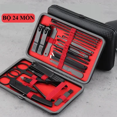 Bộ Cắt Móng Tay, Bộ Làm Móng Tay, Bộ Bấm Móng 24 Món Đa Năng, Bấm Dũa Móng Tay 3DM, Dụng Cụ Làm Nail, Nail Care Cao Cấp Nhiều Dụng Cụ Tiện Lợi, Bo kiem cat mong tay cao cap.