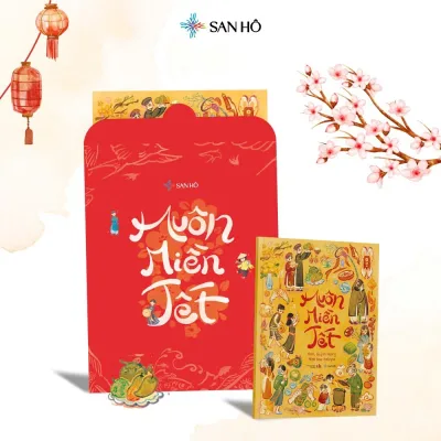 Sách Muôn Miền Tết, Sách Tết Cho Bé Cùng Quà Tặng Đi Kèm, Sách Thiếu Nhi San Hô Books