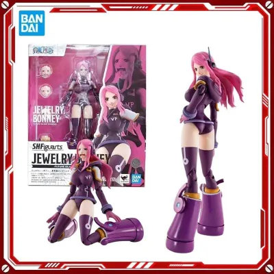 Đồ chơi anime One Piece Bandai, bộ trang sức Bonney, mô hình hành động SHF, tặng lắp ráp cho trẻ em, quà Giáng sinh