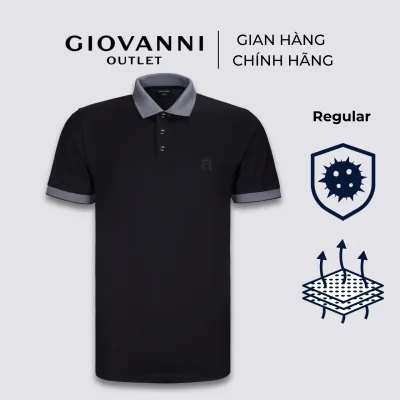 Giovanni Men's Short Sleeve Polo Shirt Regular Fit Material: 32% Cotton 32% Modal 30% Polyester 6% Spandex Upl0005-1