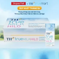 Thùng 48 hộp sữa tươi tiệt trùng TH True Milk HILO 180ml (48 hộp)