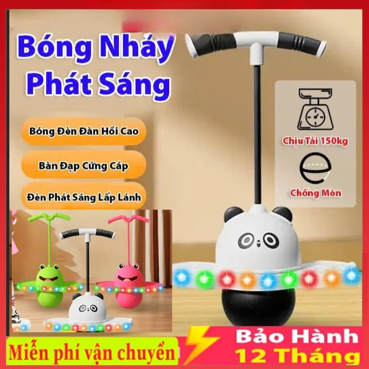 Bóng Nhảy Tăng Chiều Cao, Bóng Nhảy Thể Thao, Đồ Chơi Vận Động Chất Liệu Nhựa Đế Cao Su Chống Mòn, Tặng Kèm Bơm