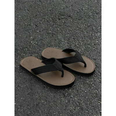 COOPER SHOP Dép Xỏ Ngón Quai Vải , May Đế Cao Cấp Đế Bằng Cao Su Đồng Nam Nhung depnam Slipper DéP dibien Sandal