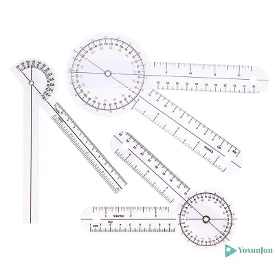 YosunJon] 6 / 8Inch Goniometer Y Tế Khớp Thước Chỉnh Hình Chỉnh Hình Quy Tắc Góc Cột Sống Ngón Tay Góc Thước Thước Thước MỚI
